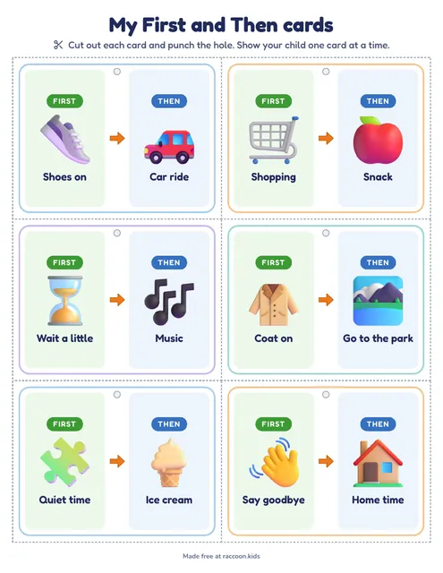 Pocket cards for the car, a free printable first then board